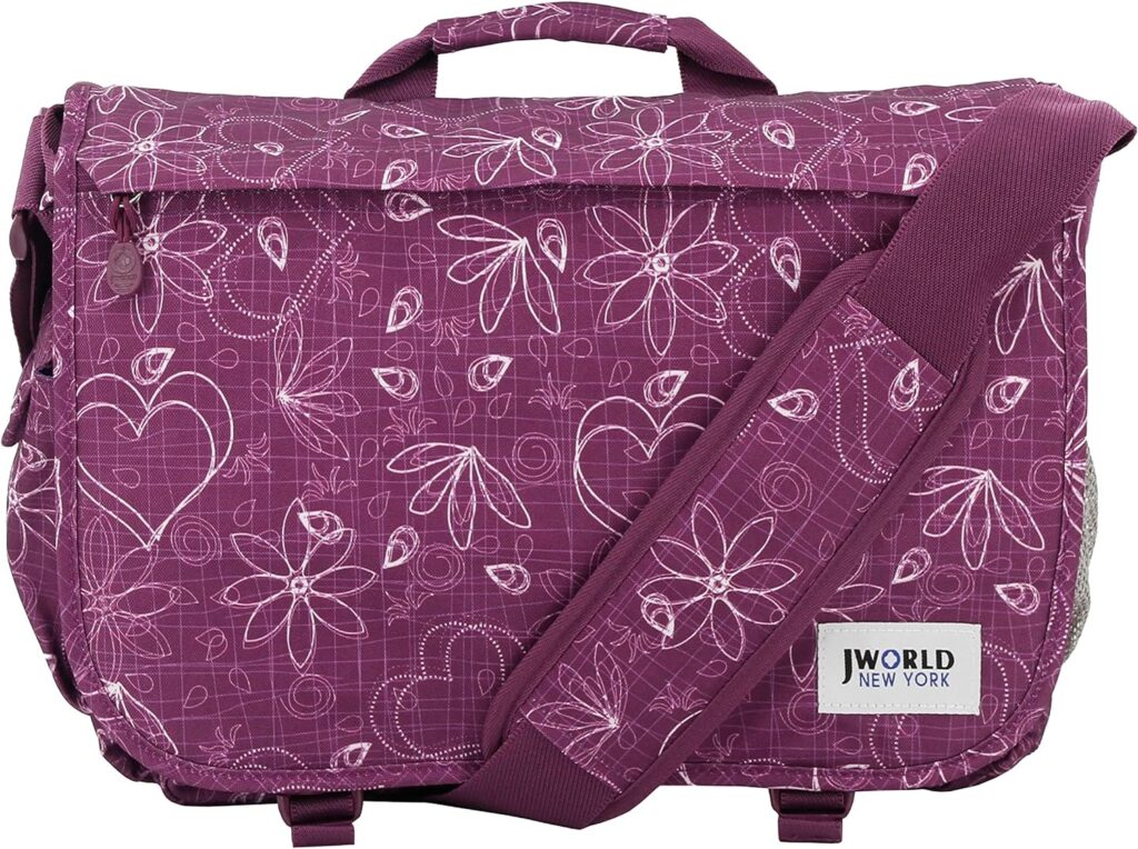 J World New York Thomas Laptop Messenger Bag for Women  Men. Kids Computer Bookbag