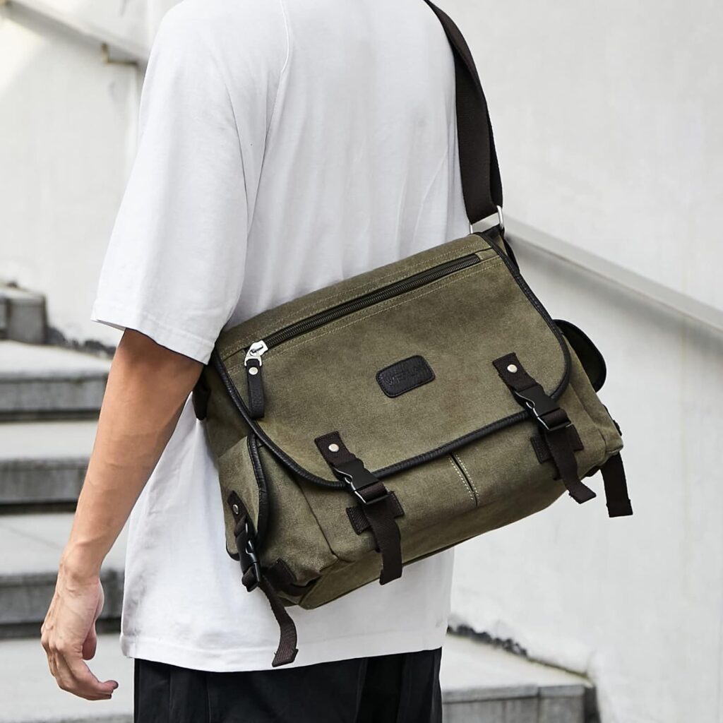 Messenger Bag Men,Waterproof Crossbody Bag,Satchel Shoulder Bag